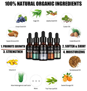 ISNER MILE Beard Oil Kit packaging with all five scents