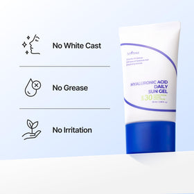 IsNtree Hyaluronic Acid Daily Sun Gel SPF 30 side view