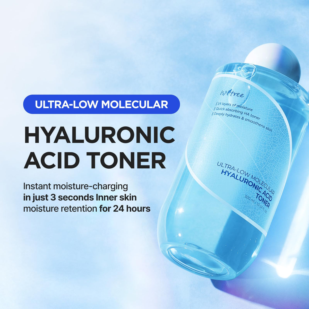 IsNtree Ultra-Low Molecular Hyaluronic Acid Toner back view
