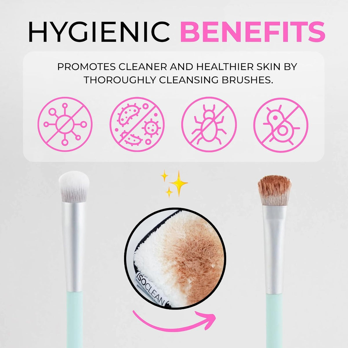 Isoclean Makeup Brush Cleaner 9 fl oz side view