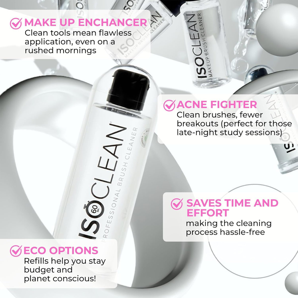 Isoclean Makeup Brush Cleaner 9 fl oz usage demonstration