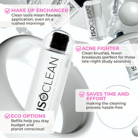 Isoclean Makeup Brush Cleaner 9 fl oz usage demonstration