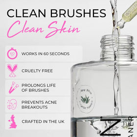 Isoclean Makeup Brush Cleaner 9 fl oz with dip tray