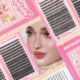 ISTGIFT Lash Clusters D Curl Natural Wispy Eyelashes in packaging