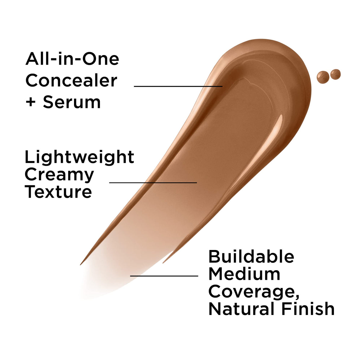 IT Cosmetics Bye Bye Dark Spots Concealer 50 Rich Cool with kabuki brush