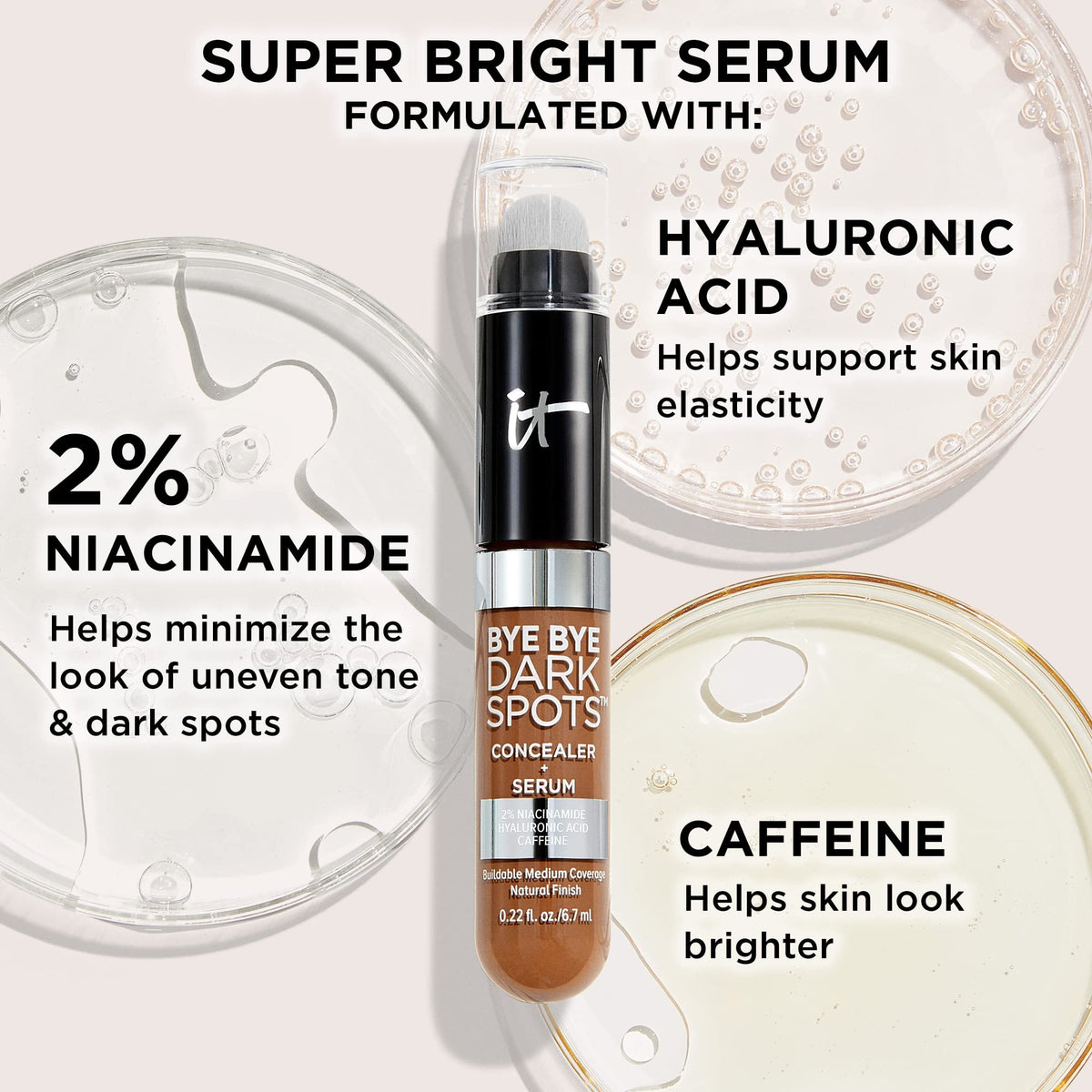 IT Cosmetics Bye Bye Dark Spots Concealer swatch on hand