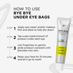 IT Cosmetics Bye Bye Under Eye Bags with makeup products