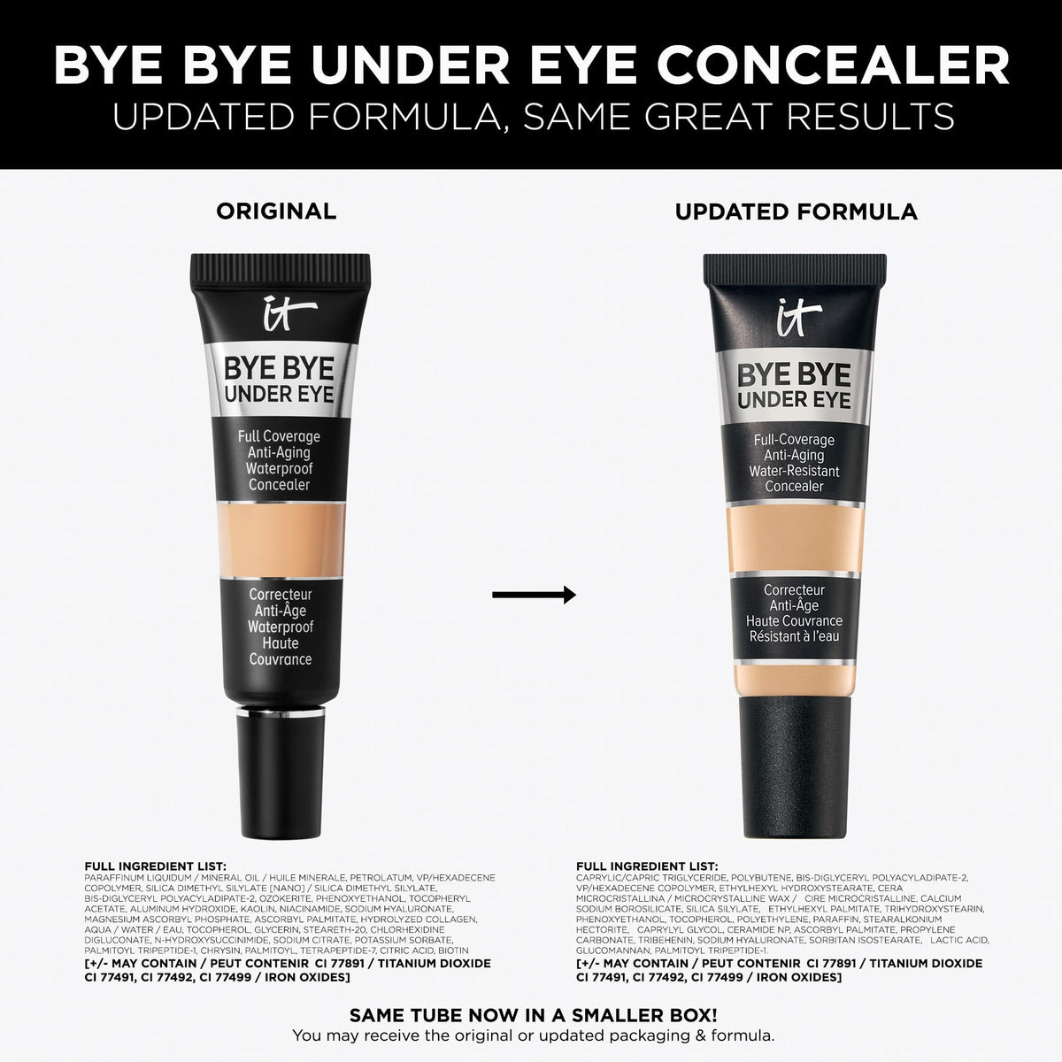 IT Cosmetics Bye Bye Under Eye Concealer 10.5 Light with other beauty products