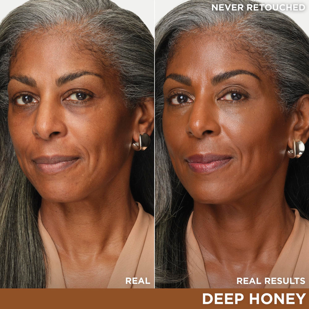 IT Cosmetics CC+ Cream Deep Honey texture on skin
