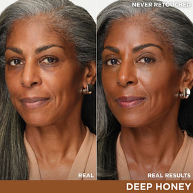 IT Cosmetics CC+ Cream Deep Honey texture on skin