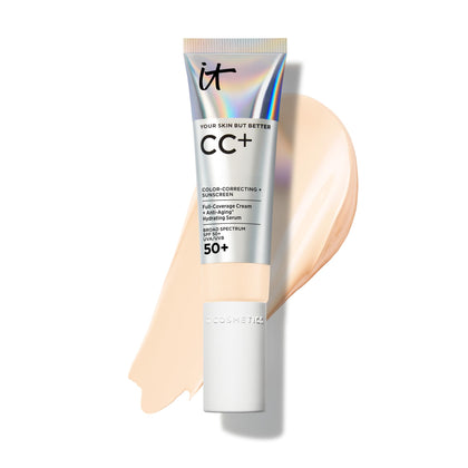 IT Cosmetics CC+ Cream Fair Warm front view with packaging