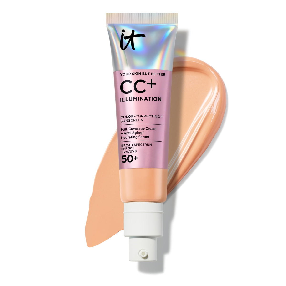 IT Cosmetics CC+ Cream Illumination Medium Tan front view