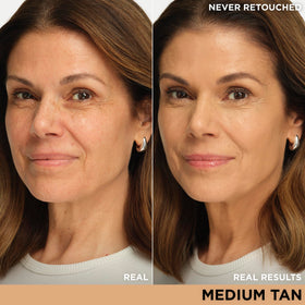 IT Cosmetics CC+ Cream Medium Tan texture on skin