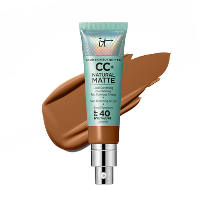 IT Cosmetics CC+ Cream Natural Matte Foundation front view