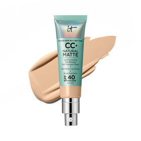 IT Cosmetics CC+ Cream Natural Matte Foundation SPF 40 Light front view