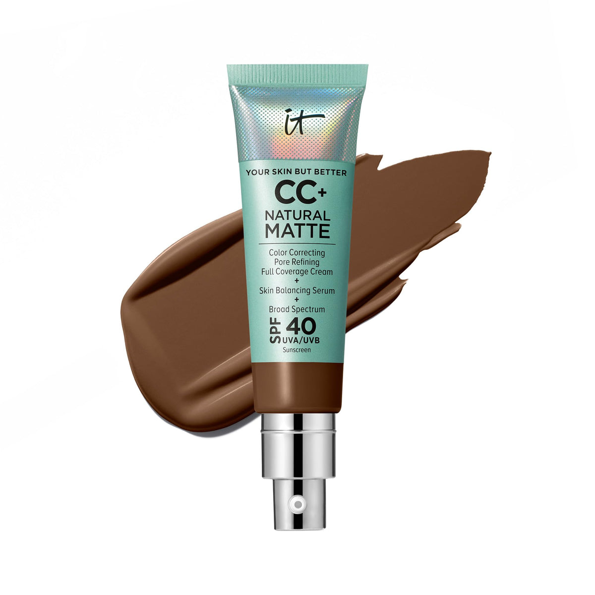 IT Cosmetics CC+ Cream Natural Matte front view with packaging