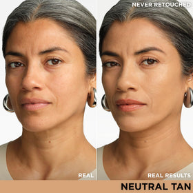 IT Cosmetics CC+ Cream Neutral Tan texture on skin