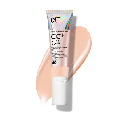 IT Cosmetics CC+ Cream Nude Glow SPF 40 Fair Light front view