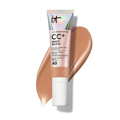 IT Cosmetics CC+ Cream Nude Glow SPF 40 Rich Honey front view