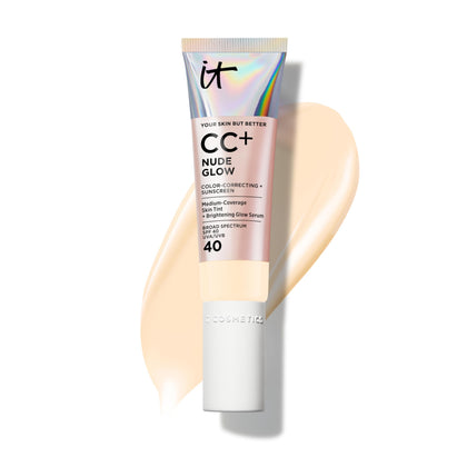 IT Cosmetics CC+ Nude Glow Foundation Fair Warm front view