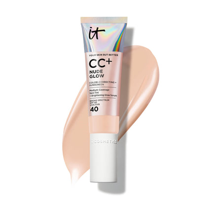 IT Cosmetics CC+ Nude Glow Foundation front view with packaging