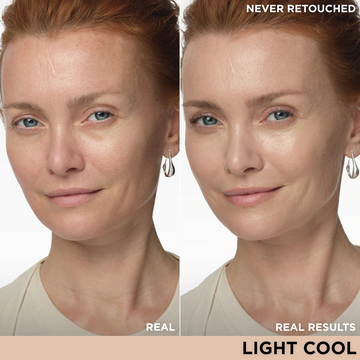 IT Cosmetics CC+ Nude Glow Foundation texture on skin
