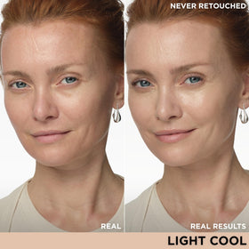 IT Cosmetics CC+ Nude Glow Foundation texture on skin