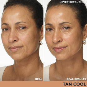 IT Cosmetics CC+ Nude Glow Foundation texture on skin