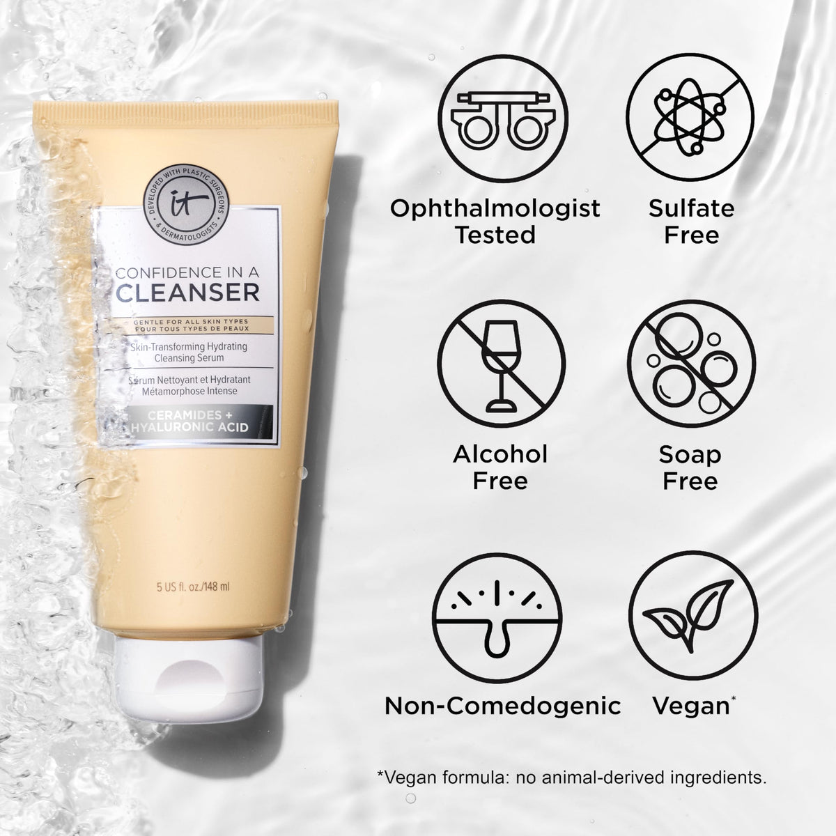 IT Cosmetics Confidence in a Cleanser 5 fl oz packaging