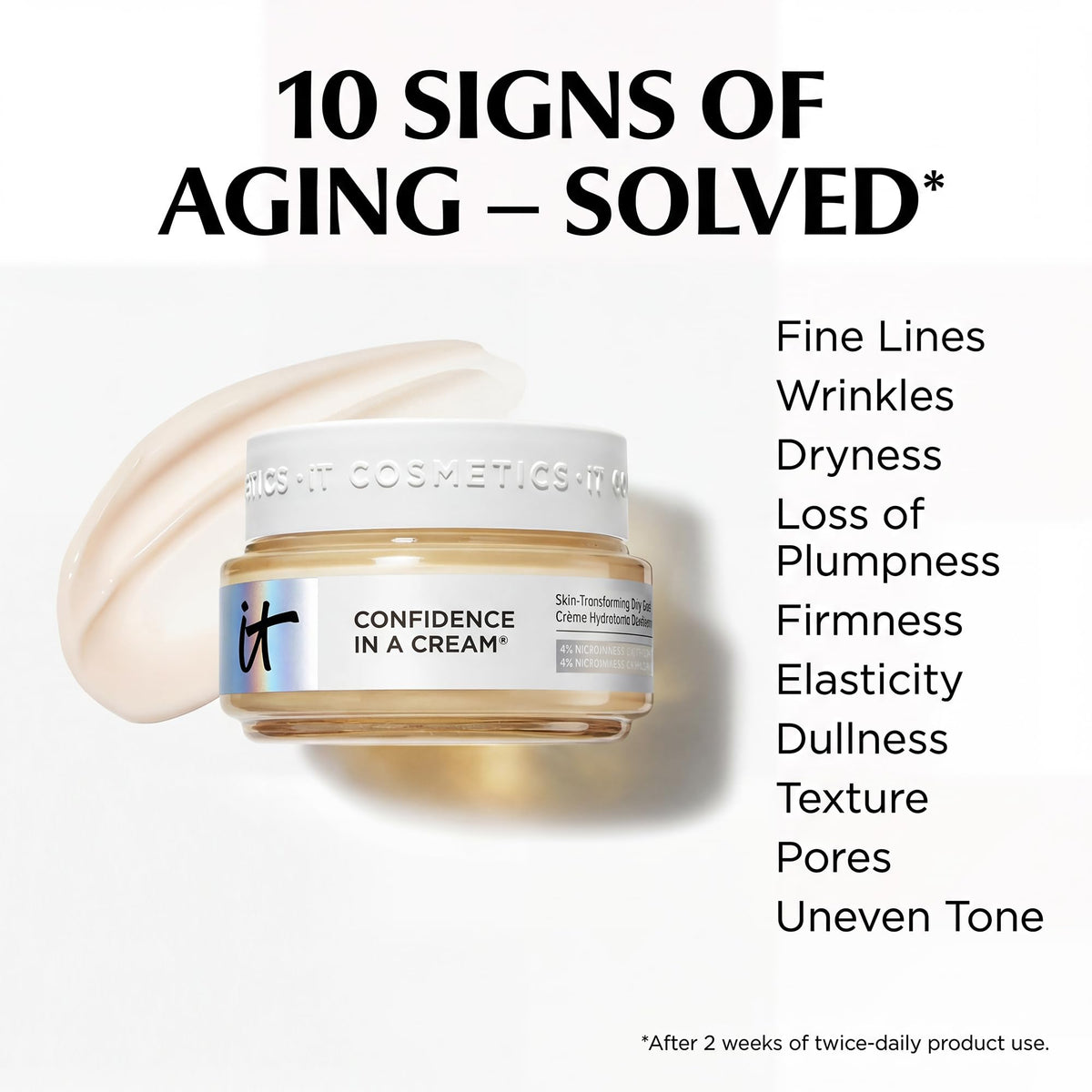 IT Cosmetics Confidence in a Cream Moisturiser side view