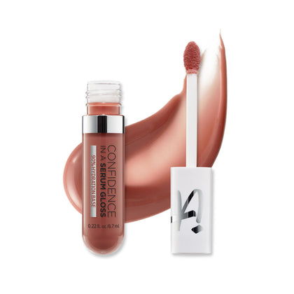 IT Cosmetics Confidence in a Serum Lip Gloss Self-Worth Soft Pink Beige front view