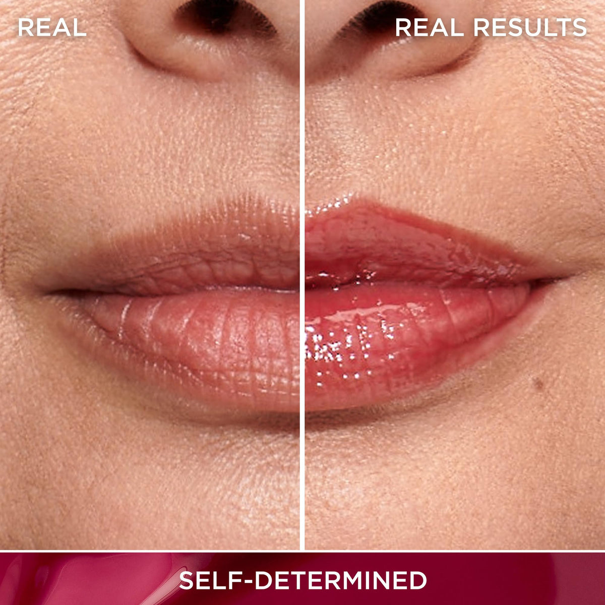 IT Cosmetics Confidence in a Serum Lip Gloss Soft Cool Mauve on lips