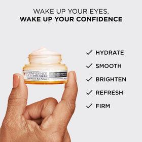 IT Cosmetics Confidence in an Eye Cream 1 fl oz application on skin