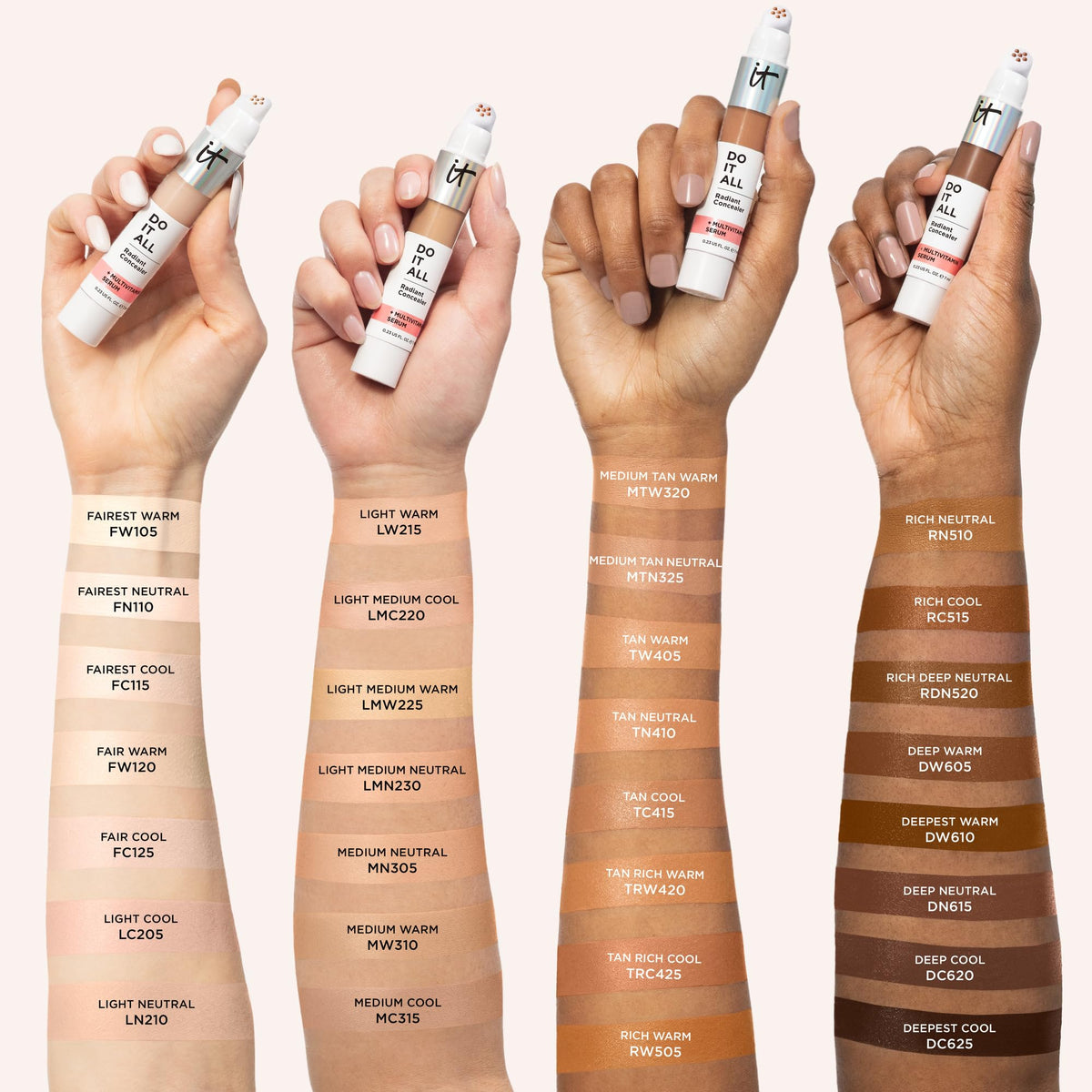 IT Cosmetics Do It All Radiant Concealer 305 Medium Neutral texture close-up