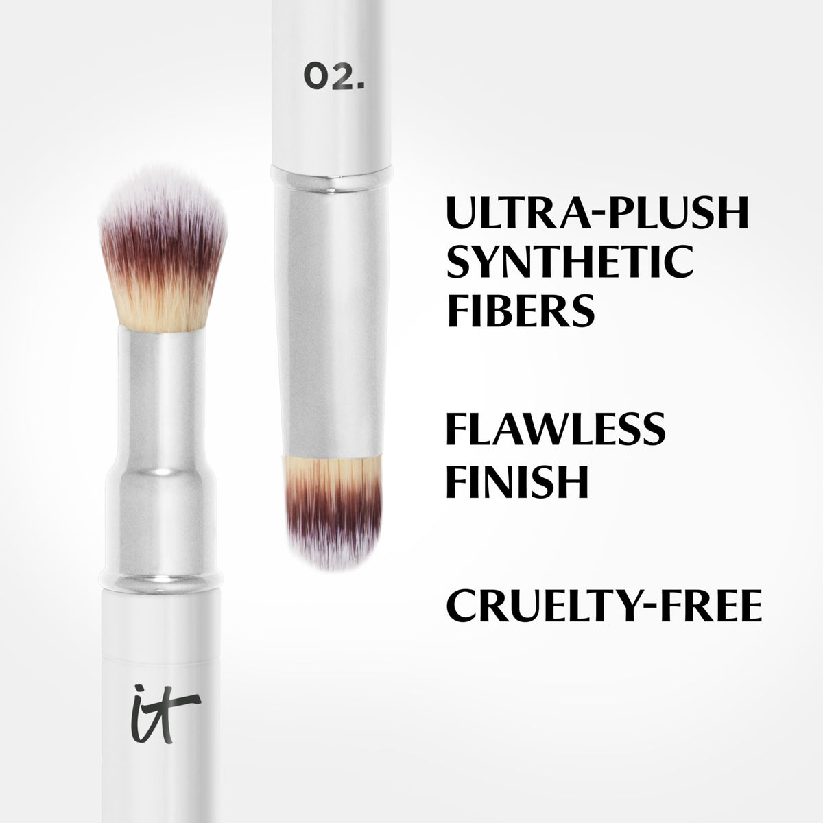 IT Cosmetics Heavenly Luxe Dual Airbrush Concealer Brush #2 in packaging