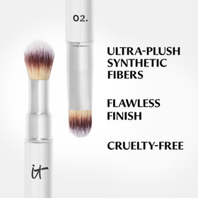 IT Cosmetics Heavenly Luxe Dual Airbrush Concealer Brush #2 in packaging