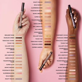 IT Cosmetics Superhero No-Tug Eyeshadow Stick with makeup accessories