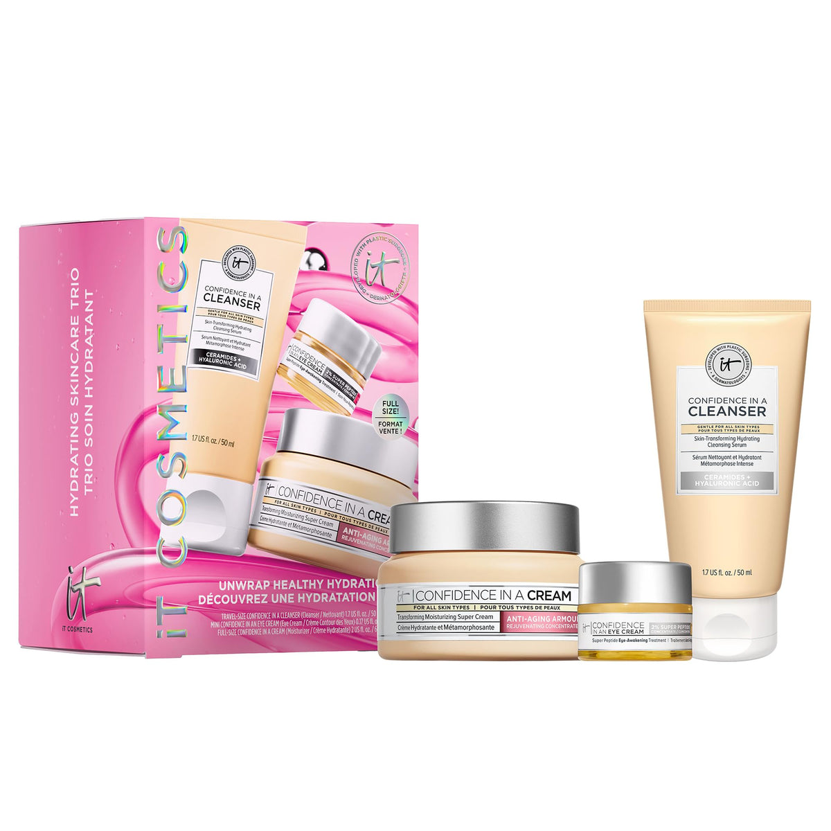 IT Cosmetics Unwrap Healthy Hydration Skincare Set front view