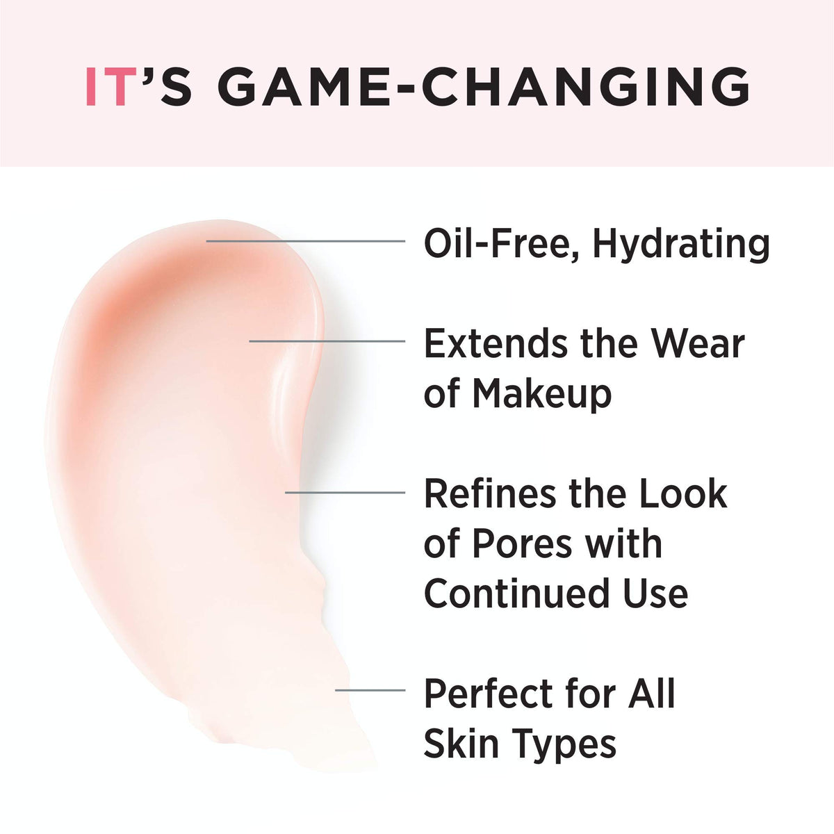 IT Cosmetics Your Skin But Better Oil-free Primer side view