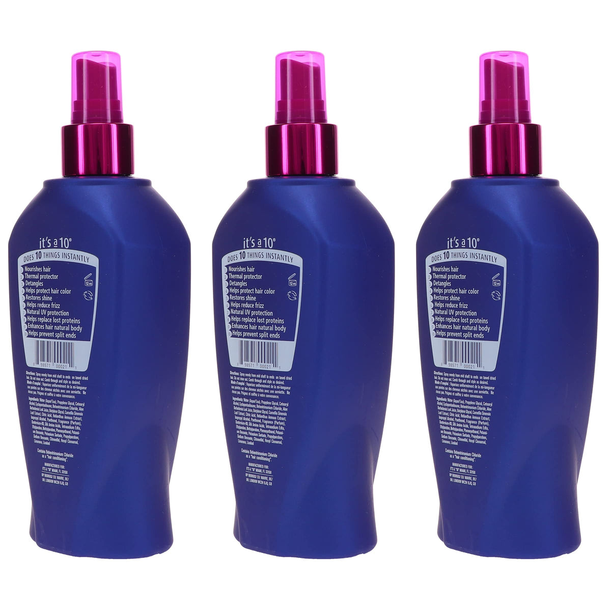 It's a 10 Haircare Miracle Leave-In application on hair