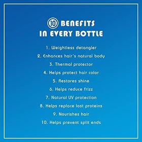 It's a 10 Haircare Miracle Leave-In Lite 2 fl. oz. bottle close-up