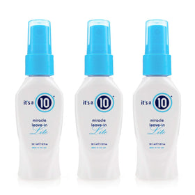 It's a 10 Haircare Miracle Leave-In Lite 2 fl. oz. Pack of 3 front view