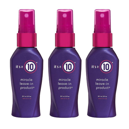 It's a 10 Miracle Leave-In Product 3 Pack 2 Oz front view