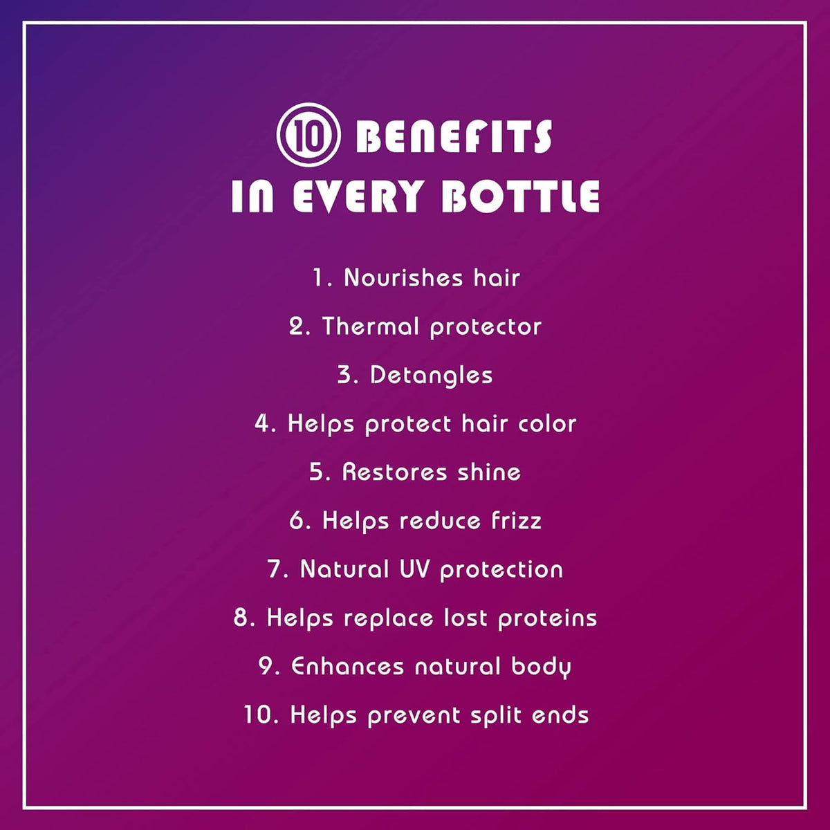It's a 10 Miracle Leave-In Product 4 Oz packaging