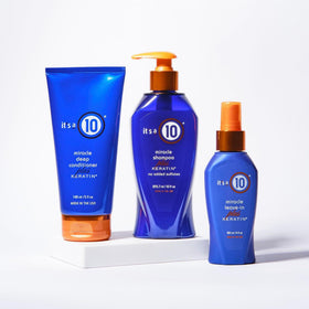 It's a 10 Miracle Shampoo Plus Keratin 10 Oz with ingredients list