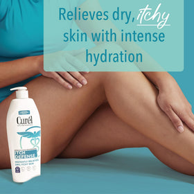 Itch Defense Calming Body Lotion back view with ingredients