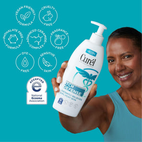 Itch Defense Calming Body Lotion side view showing packaging details
