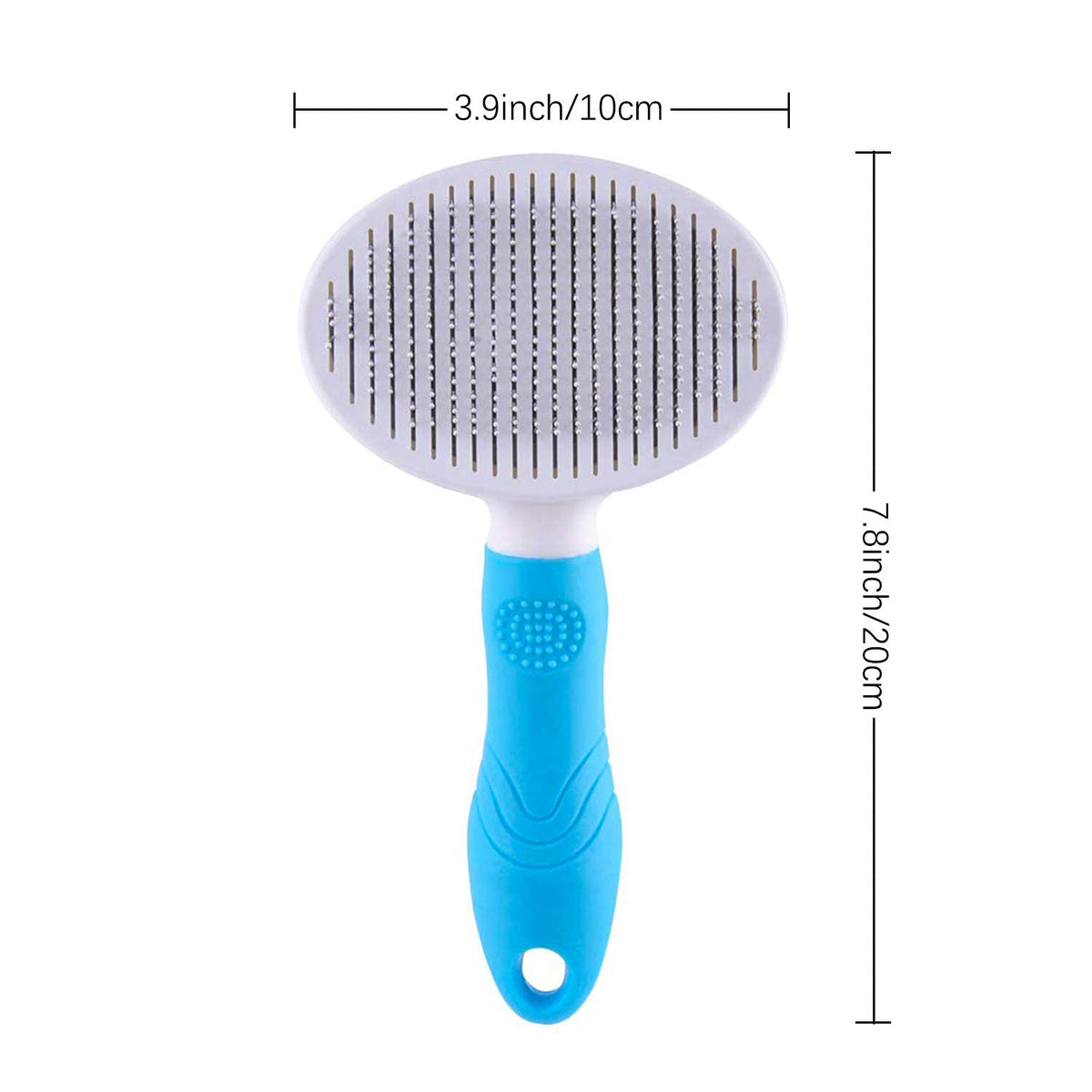 itPlus Self Cleaning Slicker Brush with one-click cleaning button