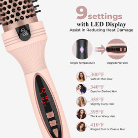 IUI Thermal Brush in use creating bouncy curls
