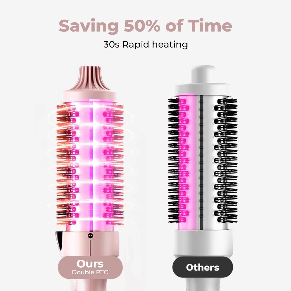 IUI Thermal Brush side view highlighting the barrel